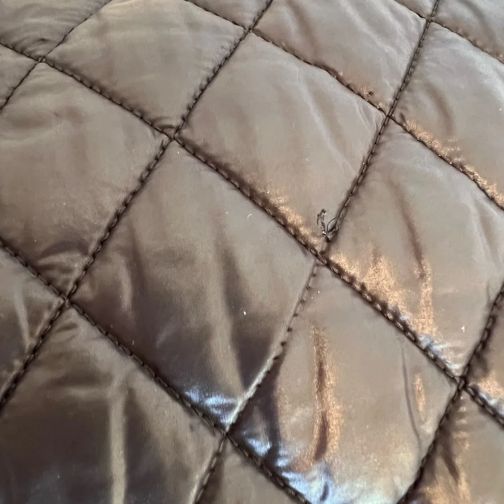 Chanel cocoon large black quilted nylon tote leather details 100% authentic - Picture 12 of 17